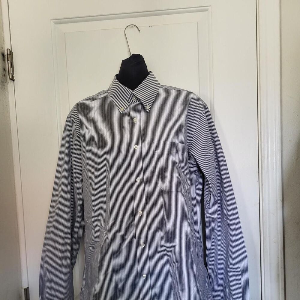 Unbranded Men's Blue and Grey Shirt
